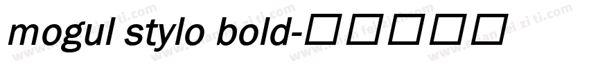 mogul stylo bold字体转换
